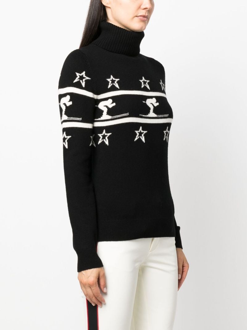 Black Little Skier Merino Sweater