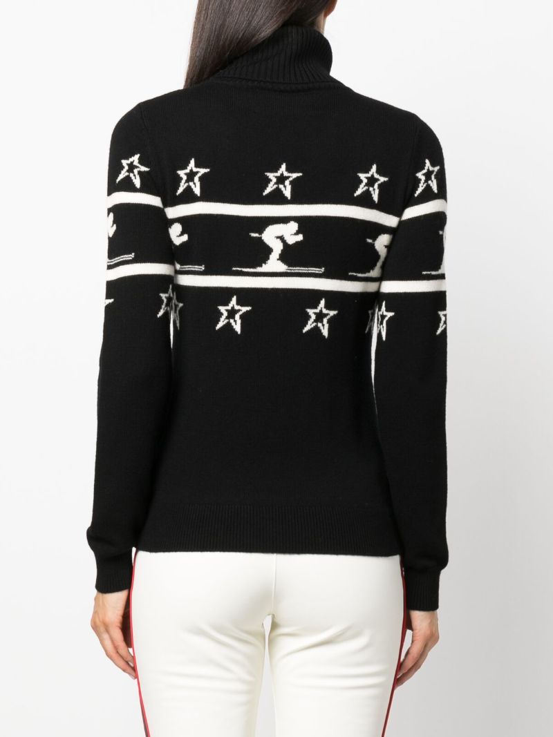Black Little Skier Merino Sweater