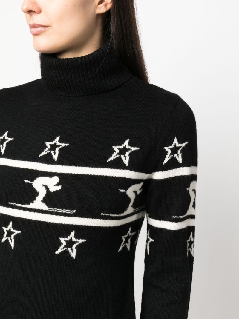 Black Little Skier Merino Sweater
