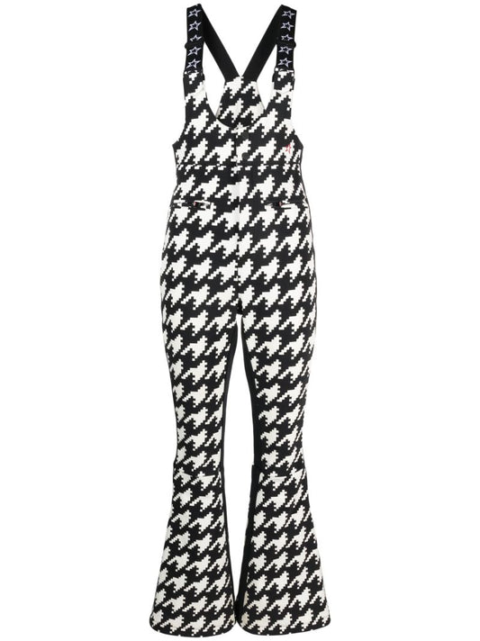 Black and White Isola Houndstooth Ski Trousers