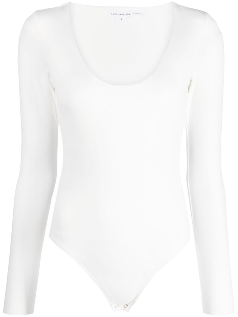 White Scoop-neck Bodysuit
