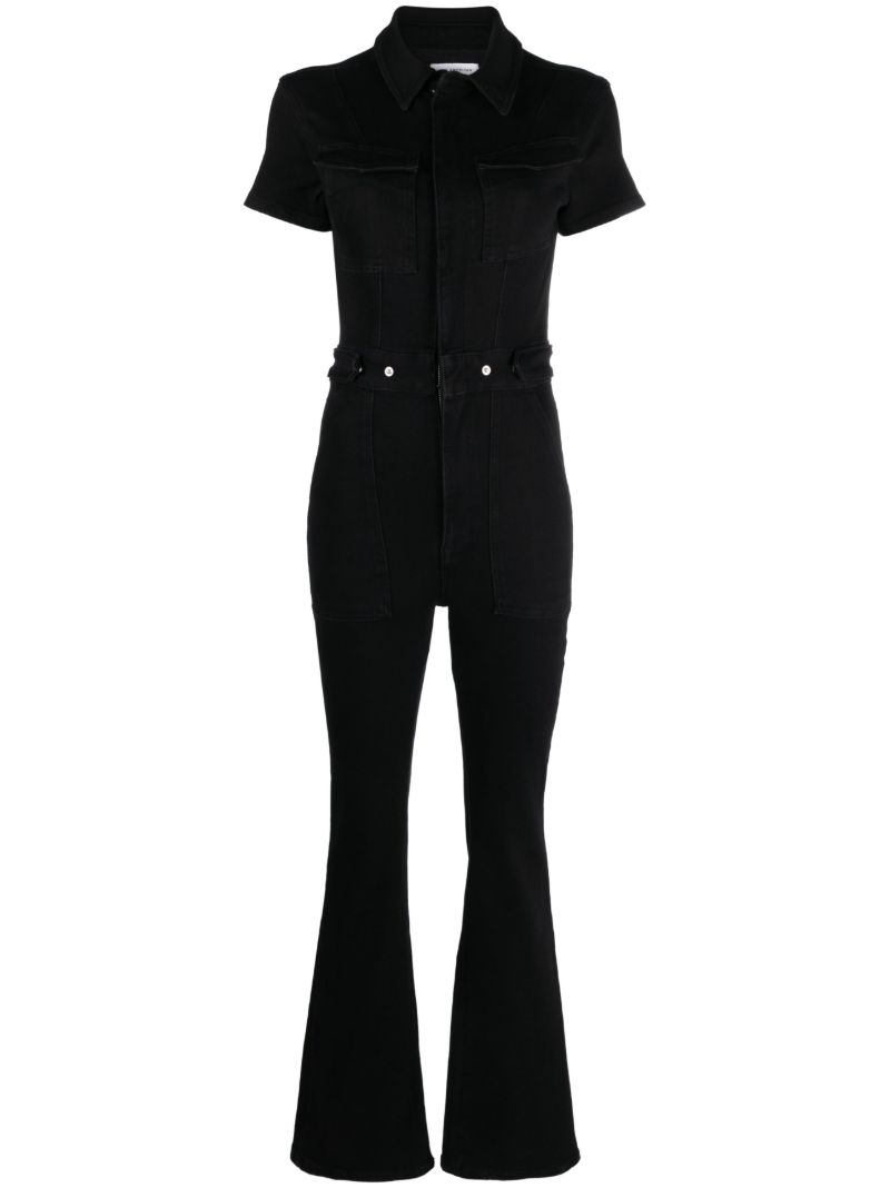 Black Fit for Success Denim Jumpsuit