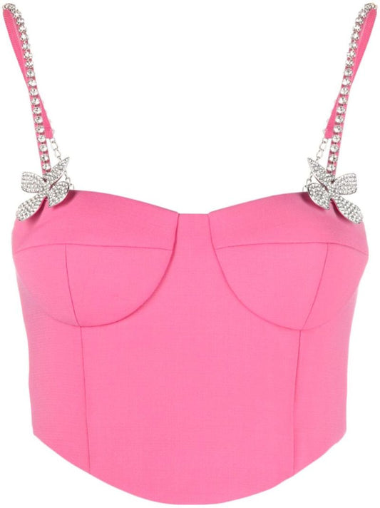 Pink Bow Detail Top