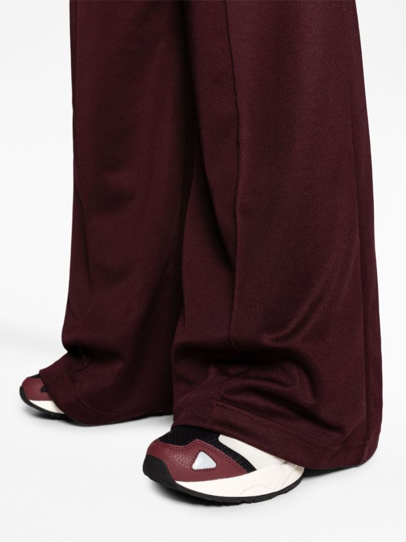 Red Wide-leg Track Pants
