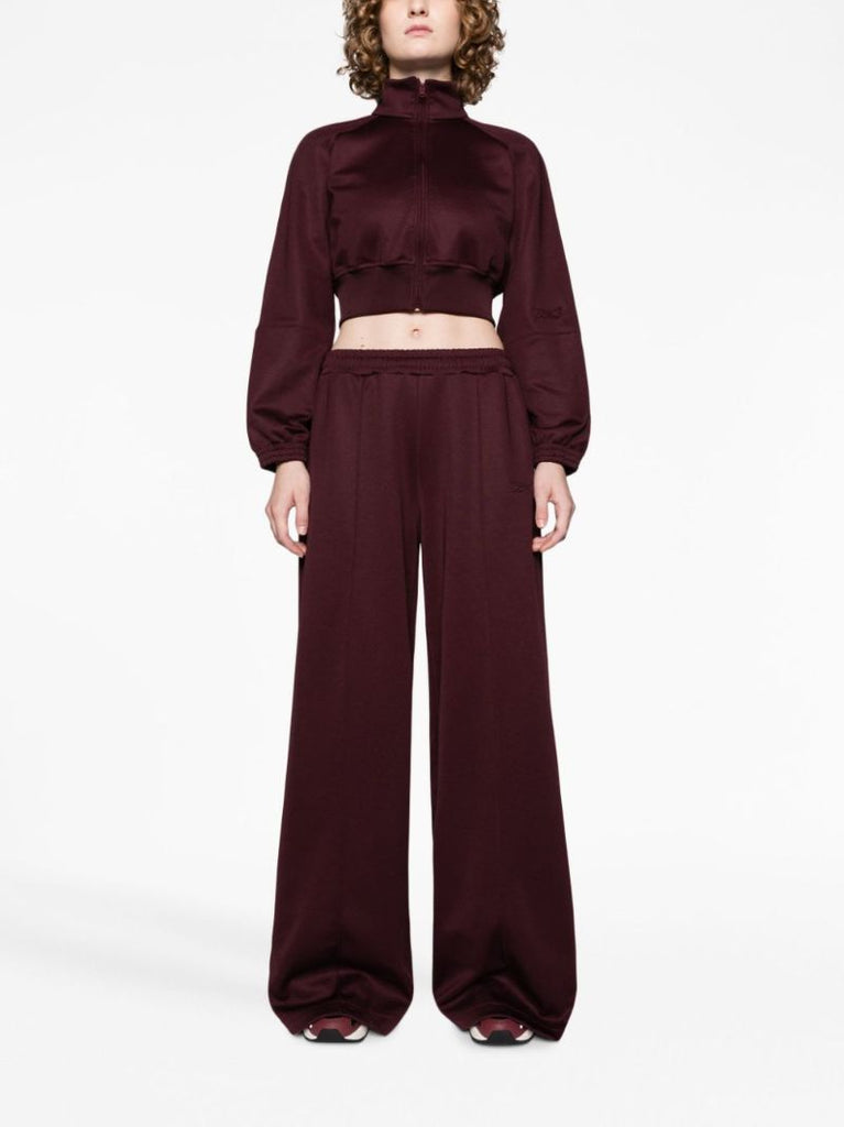 Red Wide-leg Track Pants