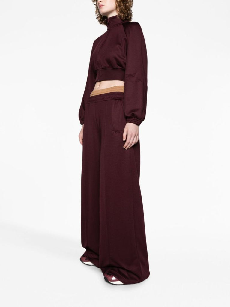 Red Wide-leg Track Pants