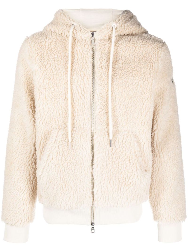 Beige Faux Fur Jacket
