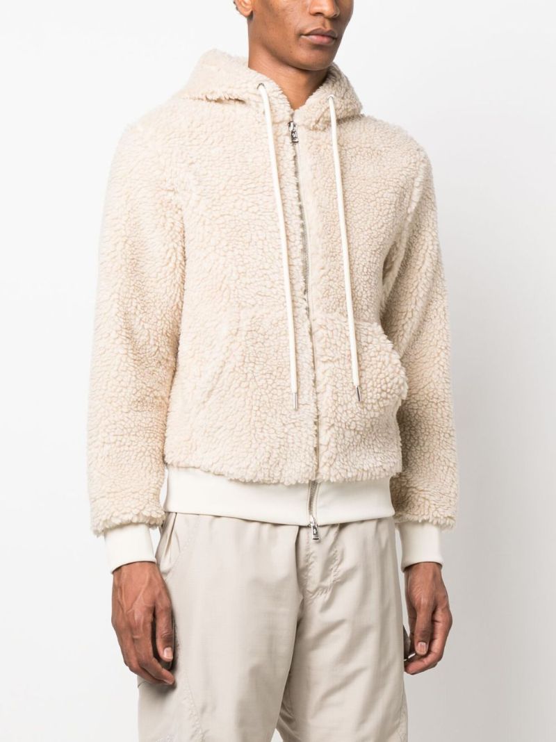 Beige Faux Fur Jacket