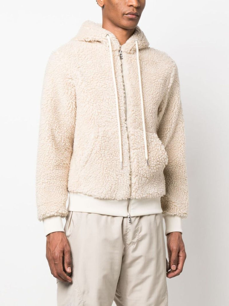 Beige Faux Fur Jacket