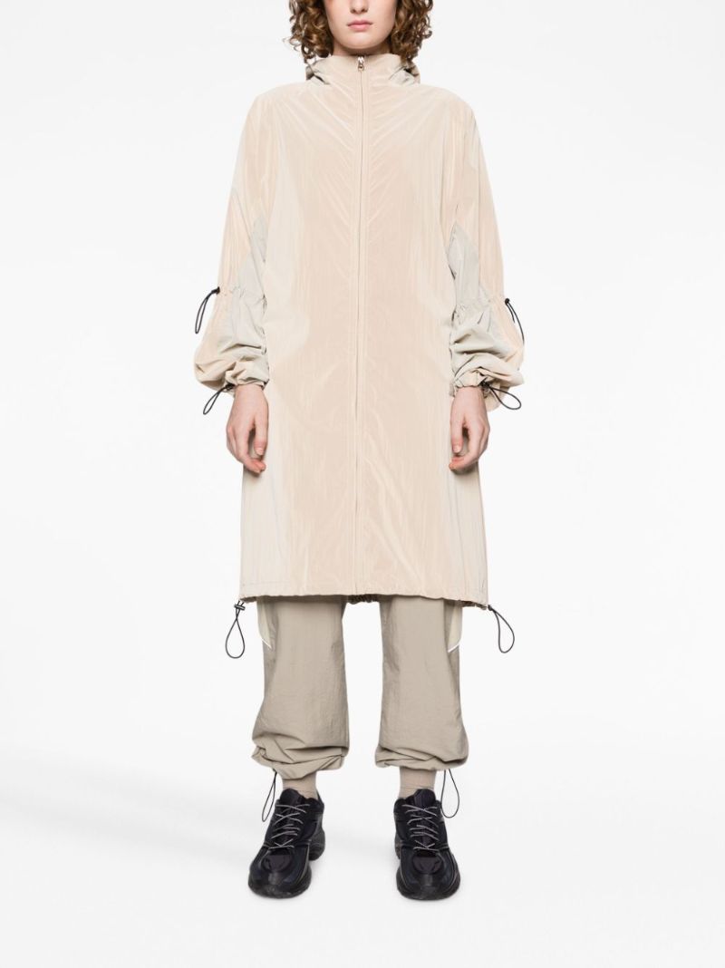 Neutral Adjustable-fit Hooded Coat