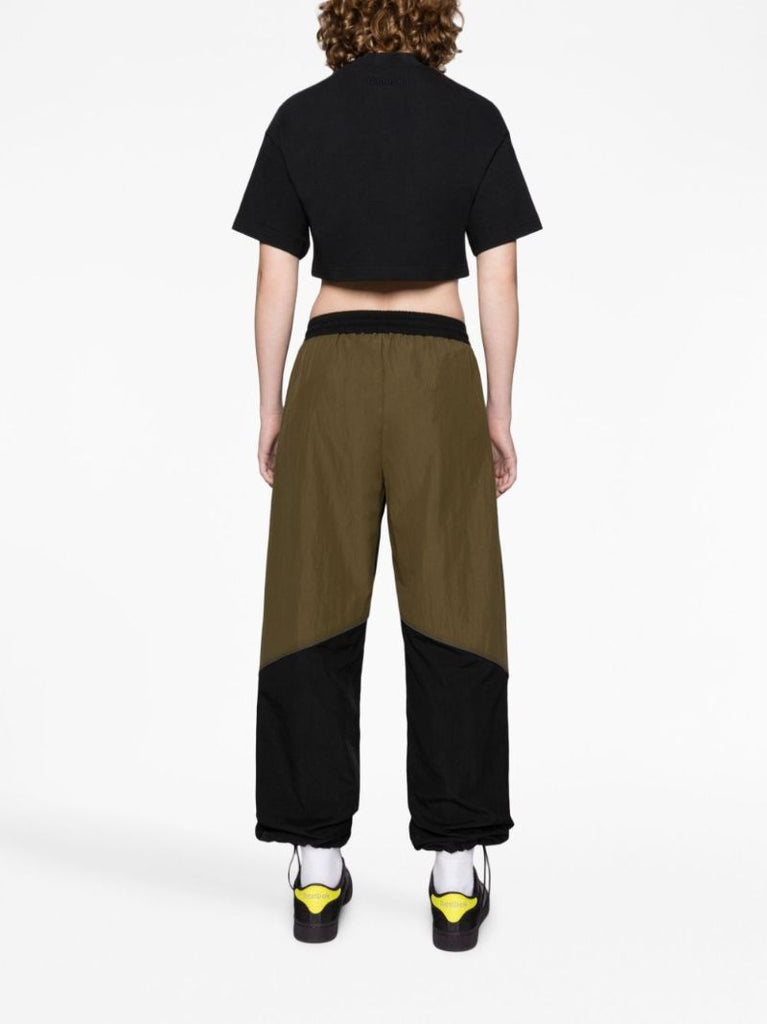 Black Vector Cropped Cotton T-shirt