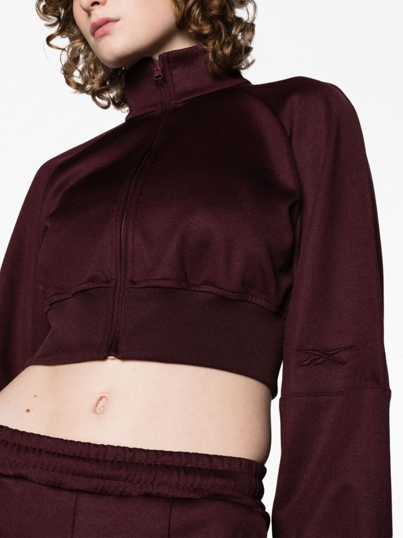 Red Vector Cropped Jacket