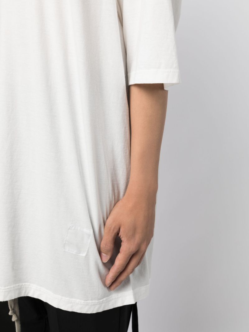 White Strap Detailed Cotton T-shirt