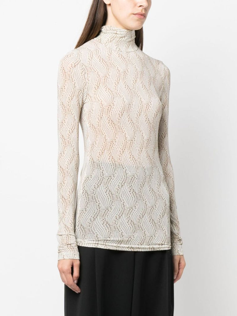 Neutral Joyela Graphic-print Top