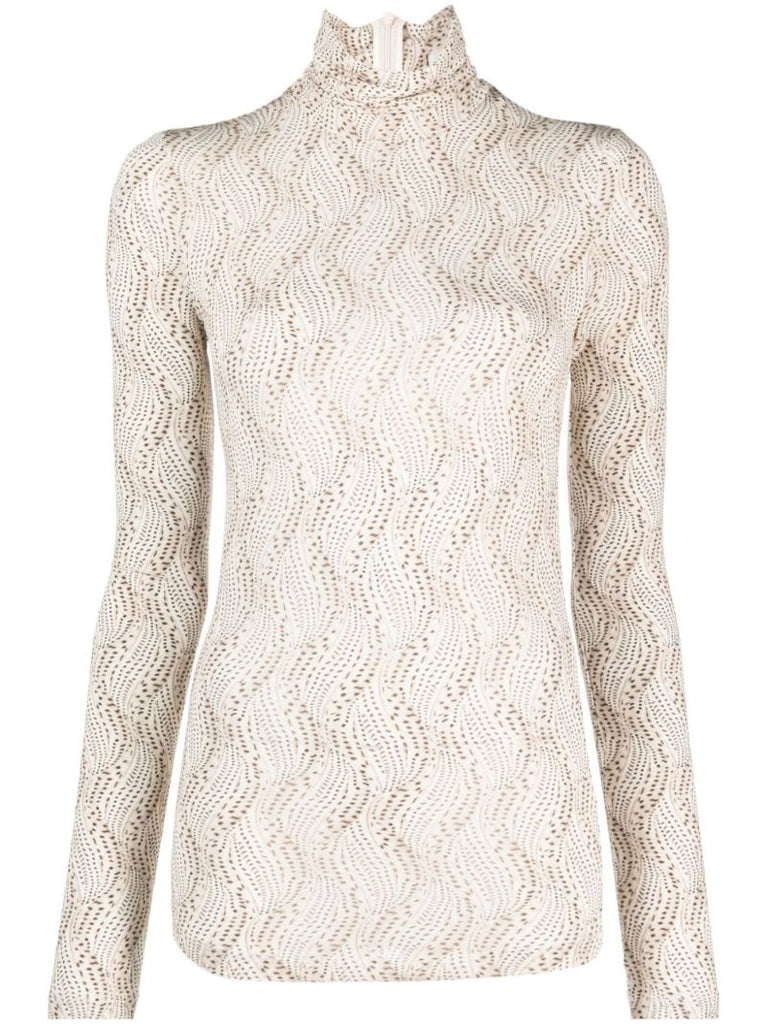 Neutral Joyela Graphic-print Top