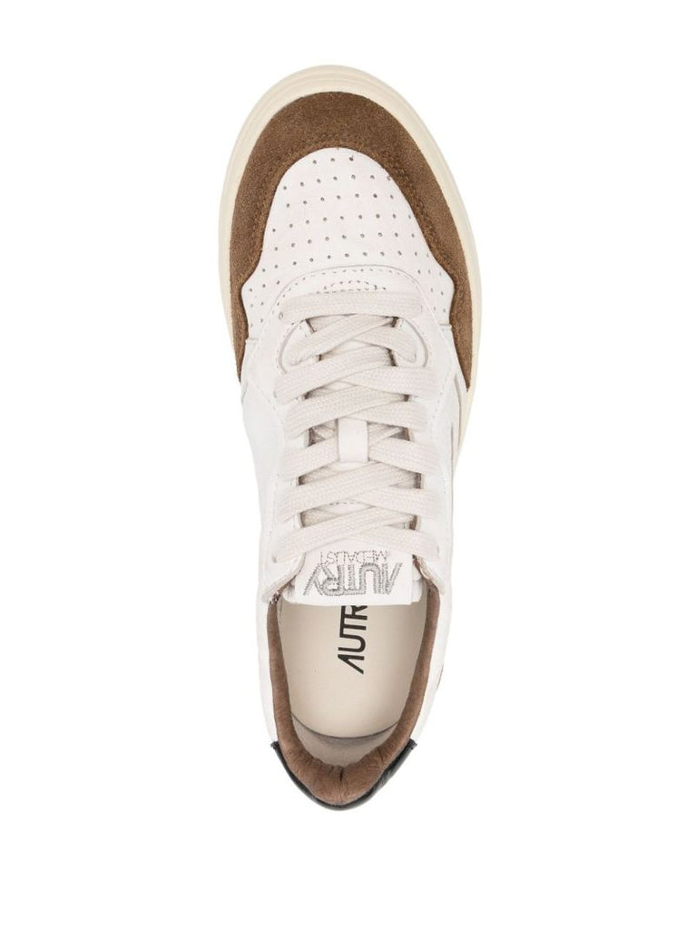 Brown Medalist Leather Sneakers
