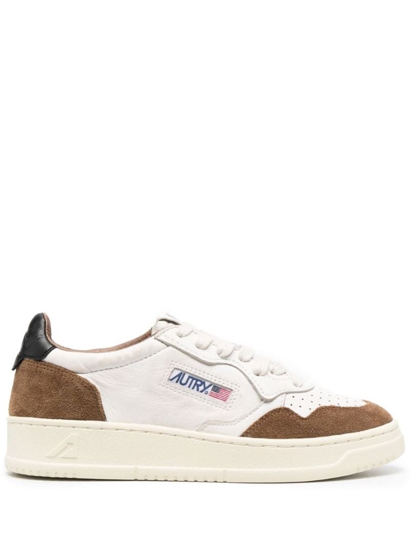 Brown Medalist Leather Sneakers