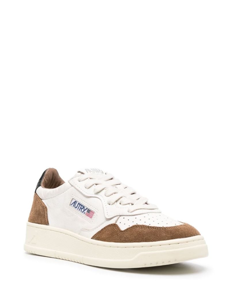 Brown Medalist Leather Sneakers