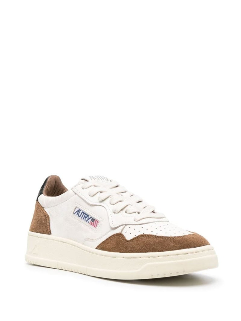 Brown Medalist Leather Sneakers