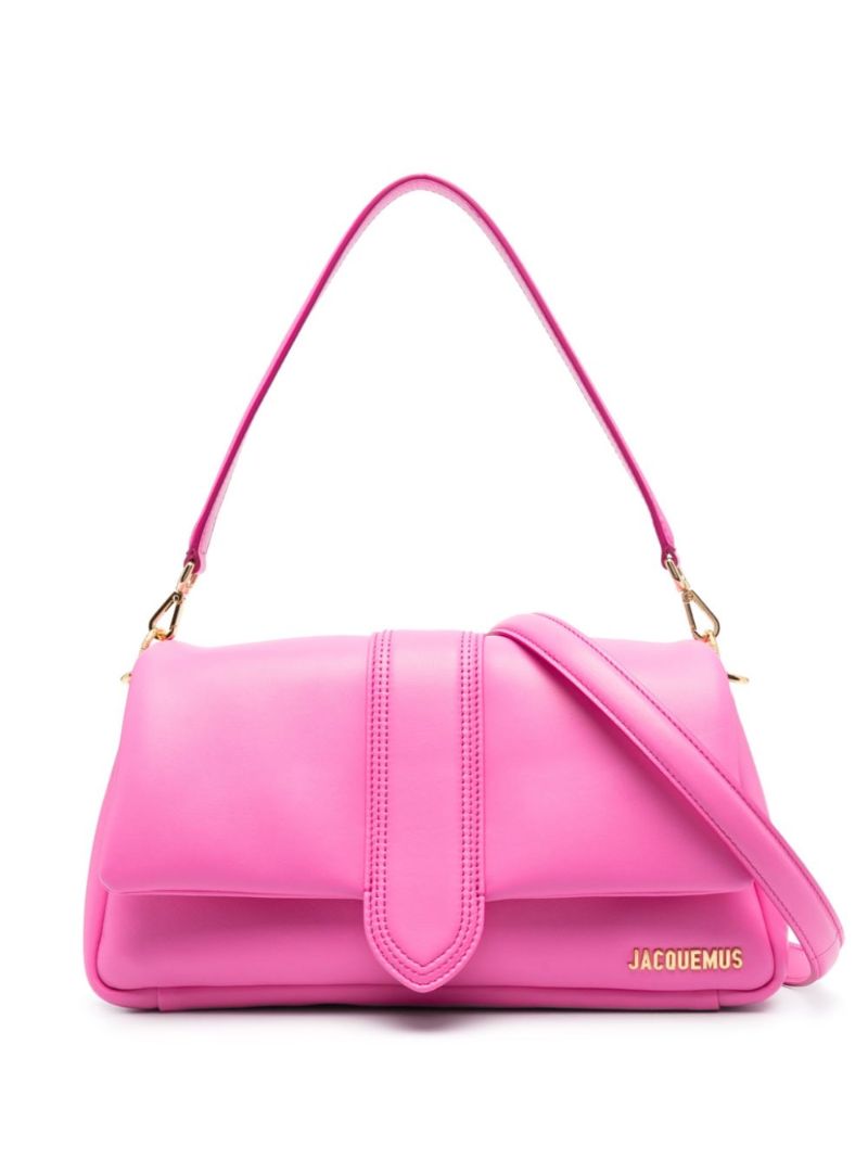Pink Le Bambimou Leather Shoulder Bag