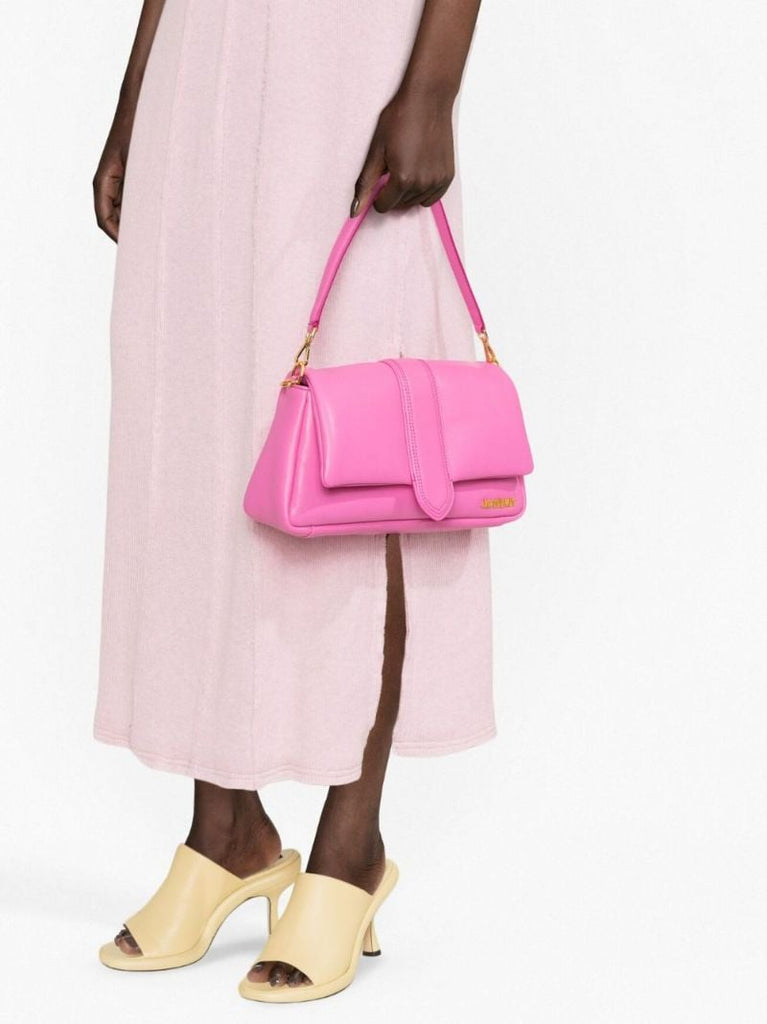Pink Le Bambimou Leather Shoulder Bag