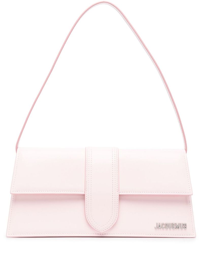 Pink Le Bambino Long Patent Leather Shoulder Bag