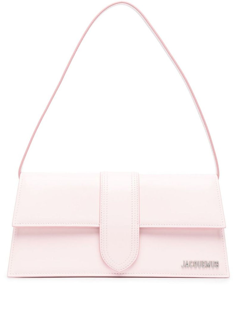 Pink Le Bambino Long Patent Leather Shoulder Bag
