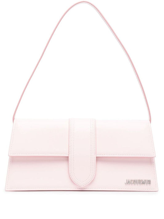 Pink Le Bambino Long Patent Leather Shoulder Bag