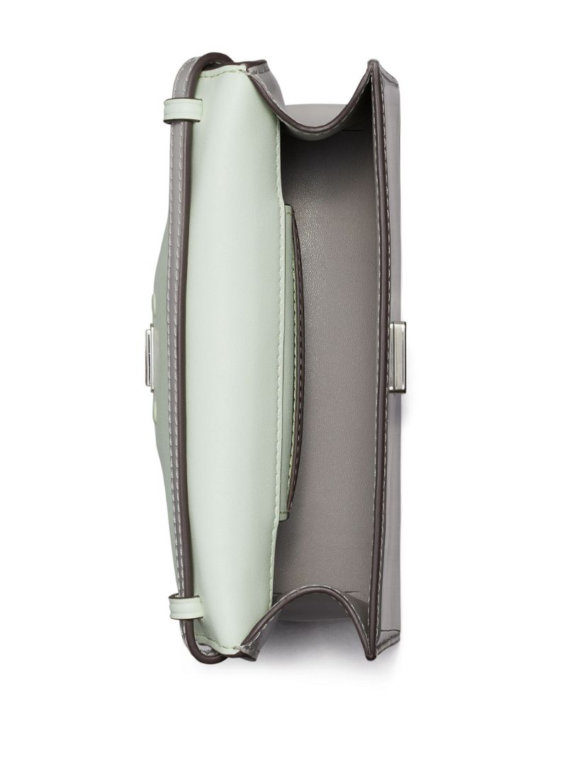 Grey Bon Bon Mini Leather Top Handle Bag