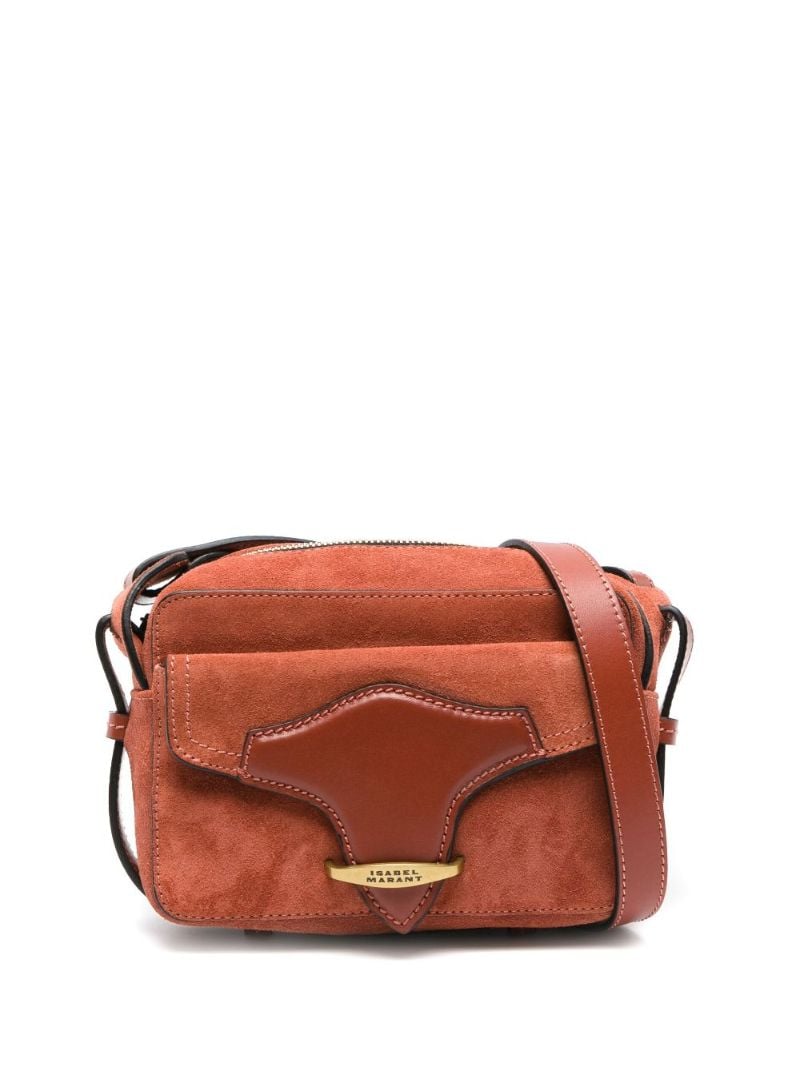 Red Wasy Suede Cross Body Bag