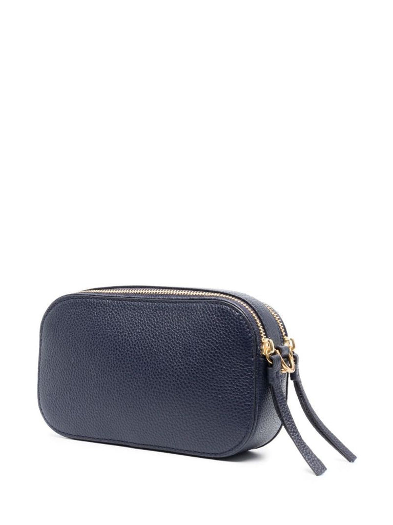 Blue Mini Miller Leather Cross Body Bag