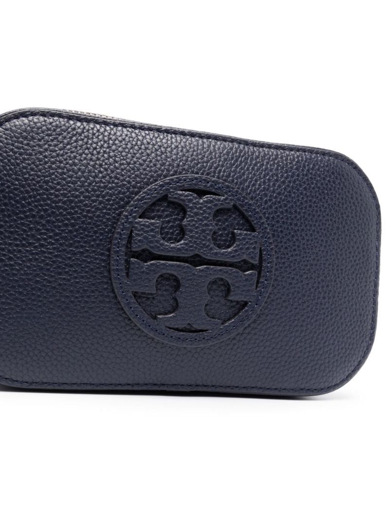 Blue Mini Miller Leather Cross Body Bag