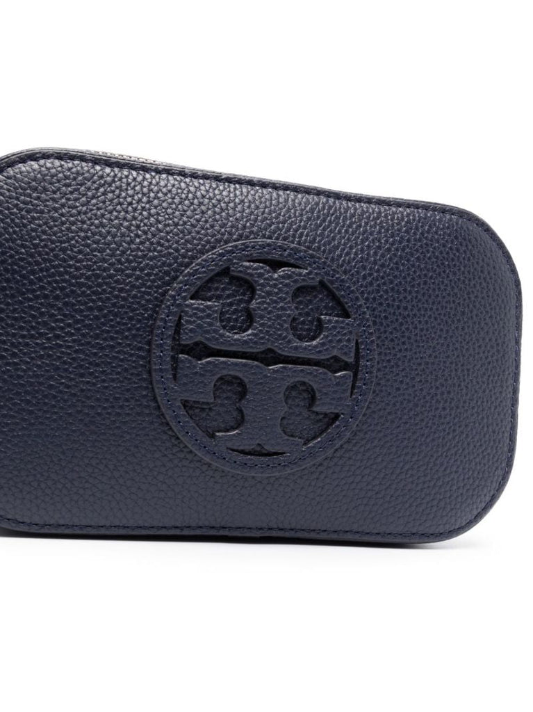 Blue Mini Miller Leather Cross Body Bag
