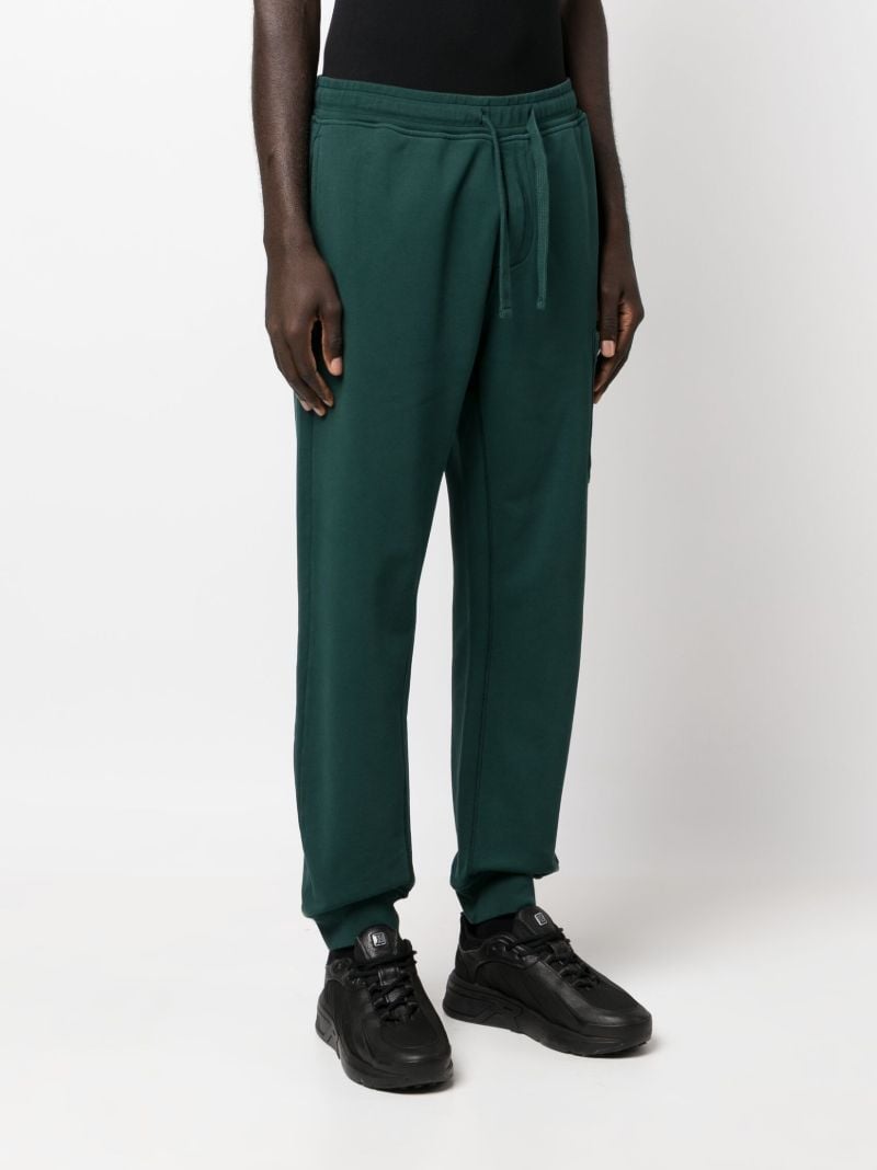 Green Compass-patch Cotton Track Pants