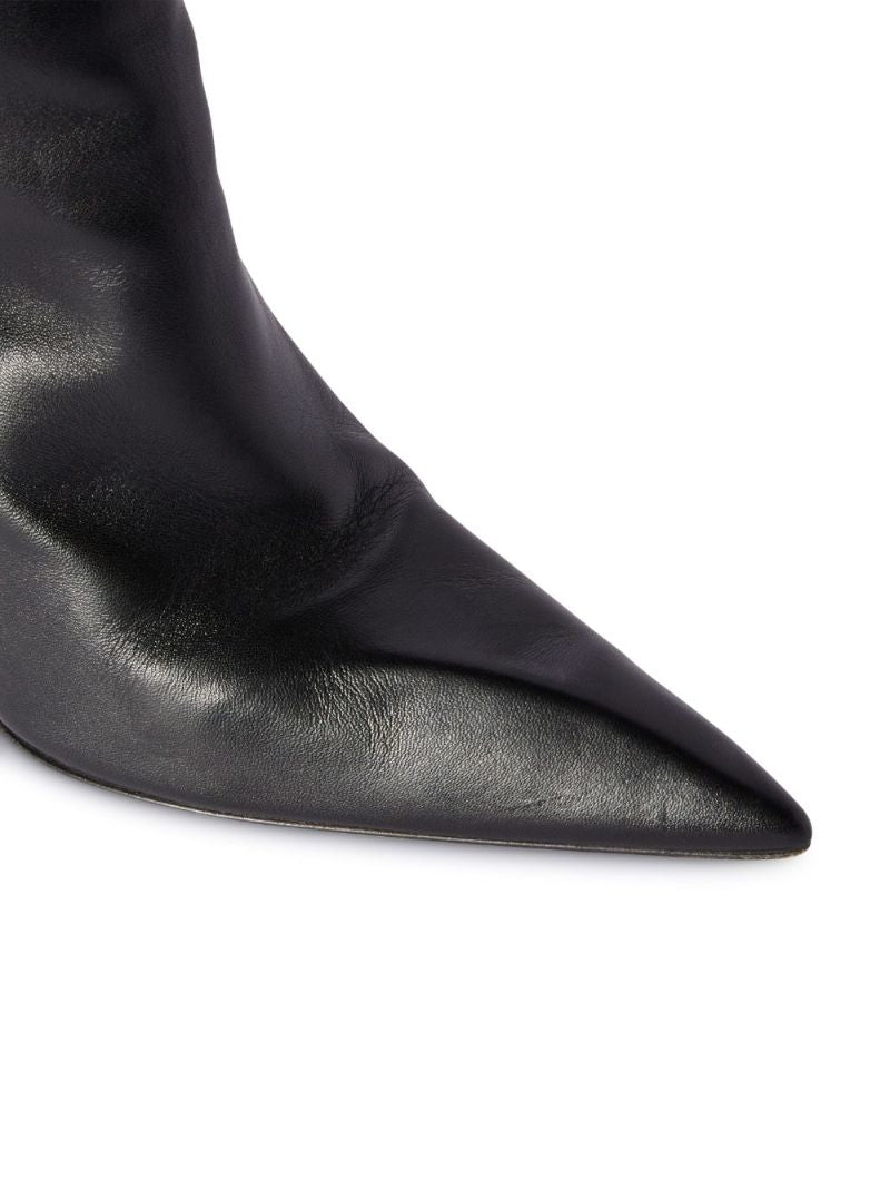 Black Crescent 100 Knee-high Leather Boots