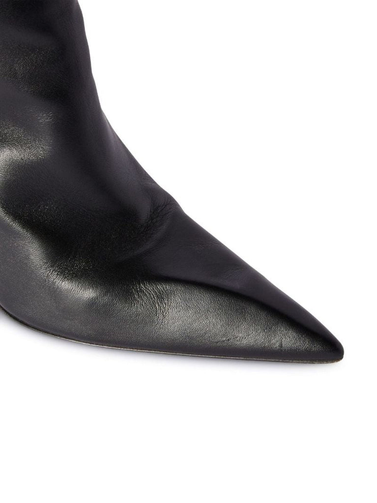 Black Crescent 100 Knee-high Leather Boots