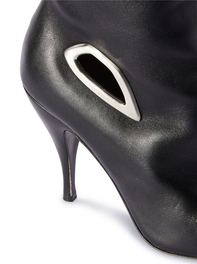 Black Crescent 100 Knee-high Leather Boots