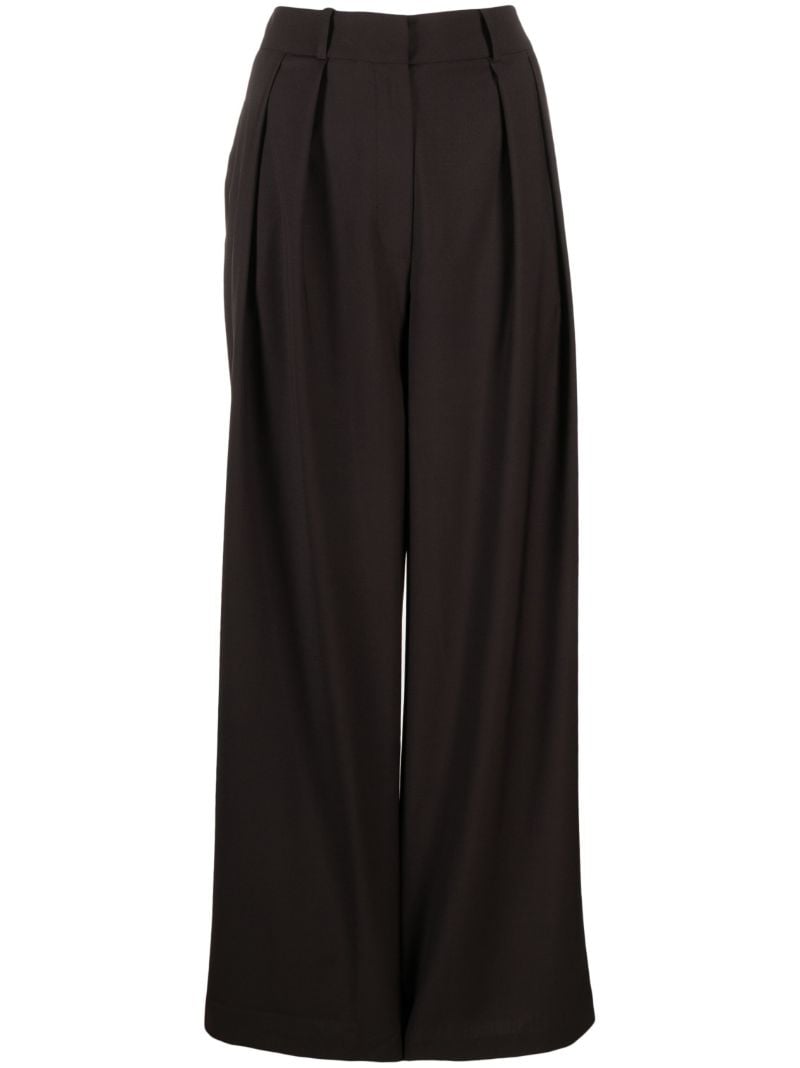 Brown Ripley Pleated Trousers