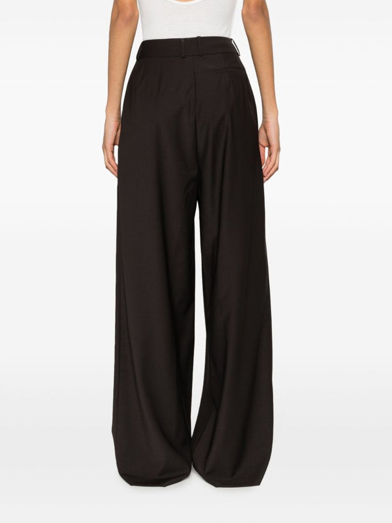 Brown Ripley Pleated Trousers