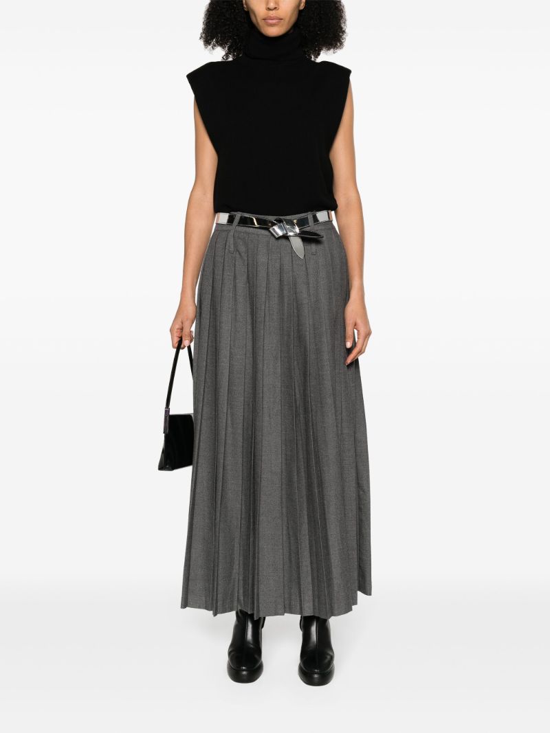 Black Nadia Roll-neck Wool Top