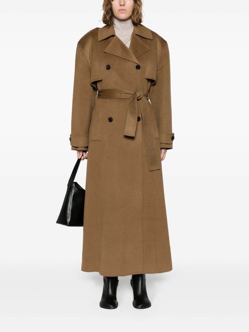 Brown Nikola Padded Trench Coat
