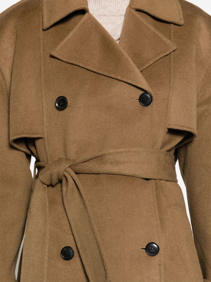 Brown Nikola Padded Trench Coat