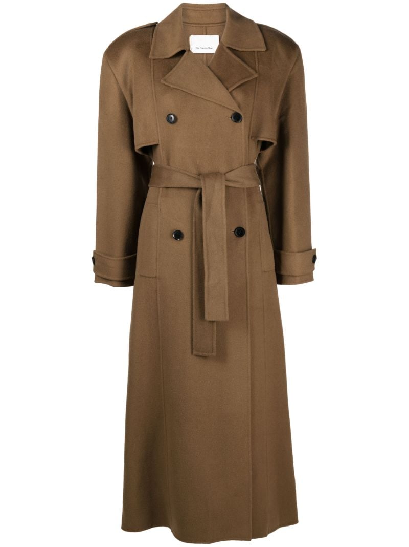 Brown Nikola Padded Trench Coat