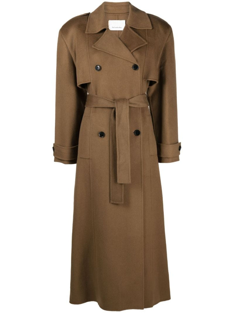 Brown Nikola Padded Trench Coat