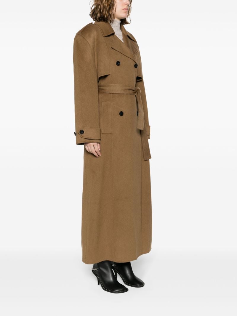 Brown Nikola Padded Trench Coat