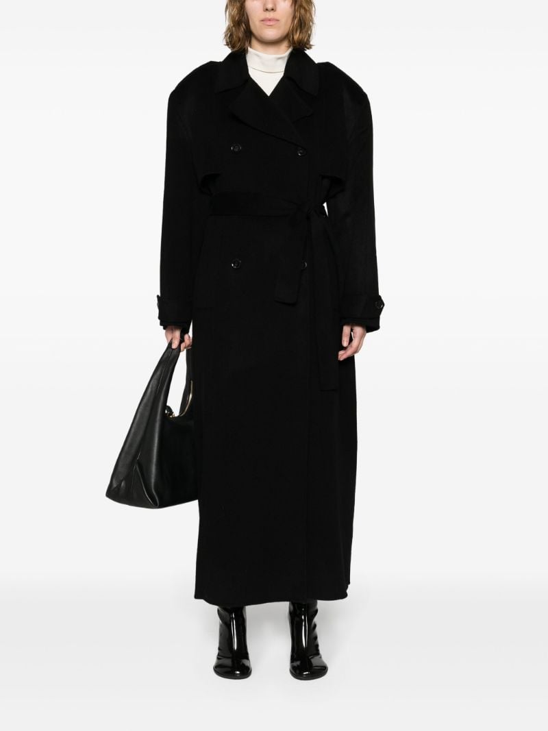 Black Nikola Padded Trench Coat