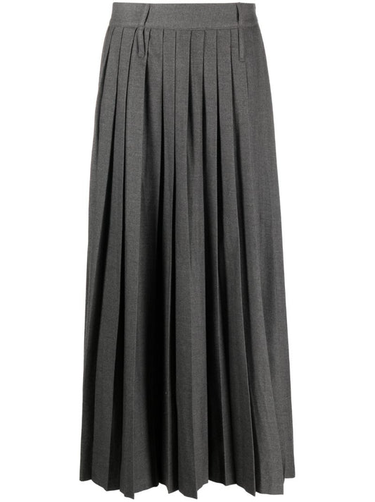 Grey Bailey Pleated Maxi Skirt