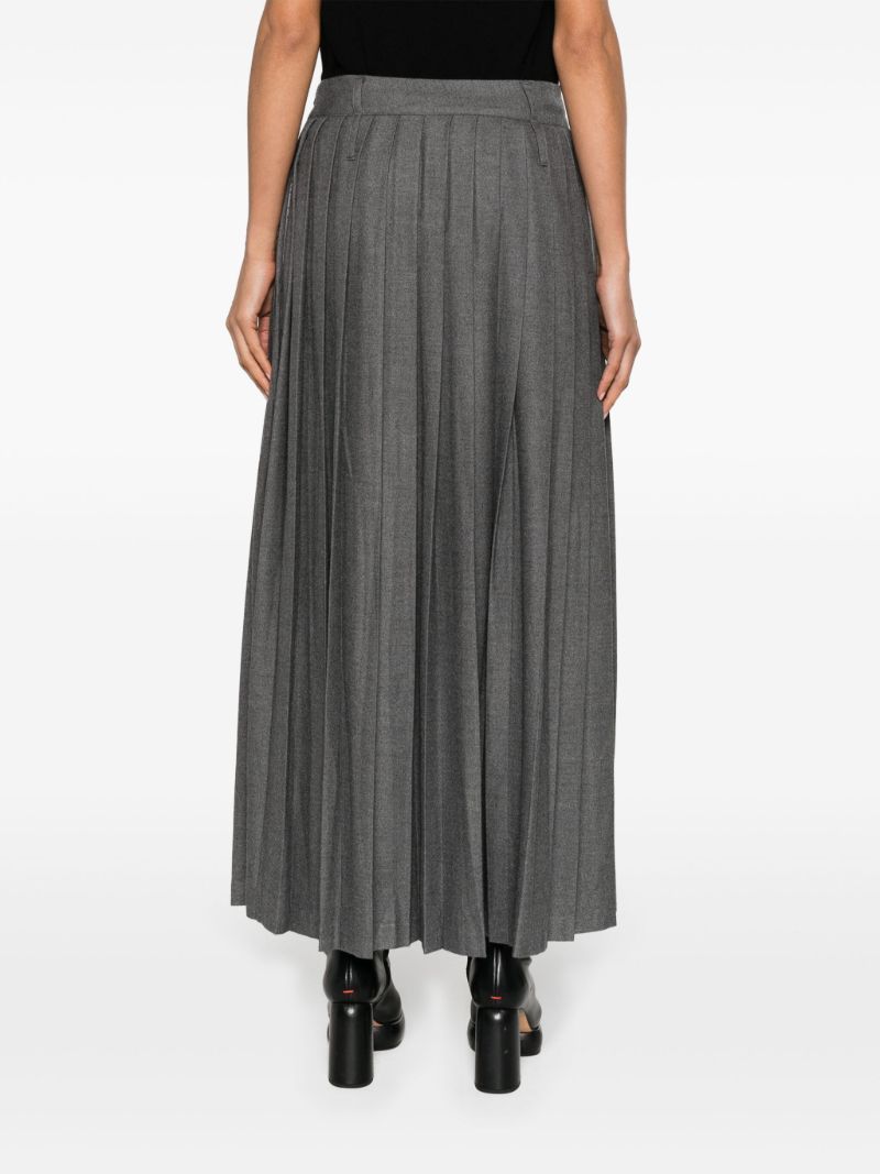 Grey Bailey Pleated Maxi Skirt