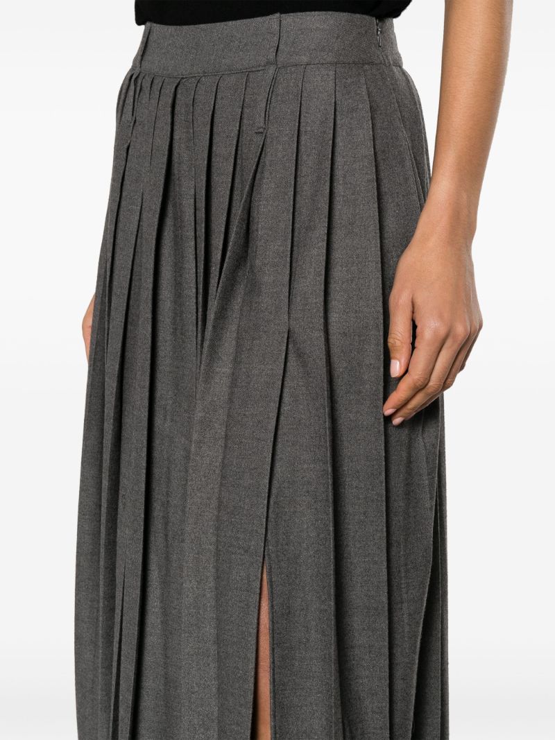 Grey Bailey Pleated Maxi Skirt