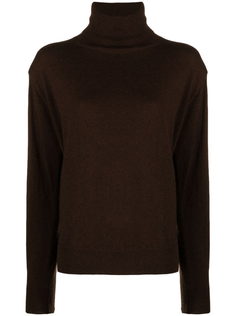 Brown Ines Turtleneck Sweater
